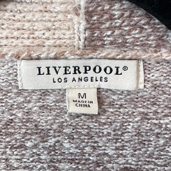Liverpool Open Front Long Line Cardigan Sweater Cafe Ombre Women's Size Medium - Picture 5 of 5